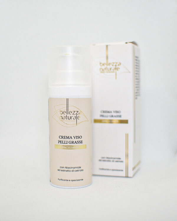 Crema viso purificante-opacizzante per pelli grasse