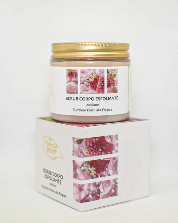 Scrub Corpo Esfoliante Zucchero Filato e Fragola