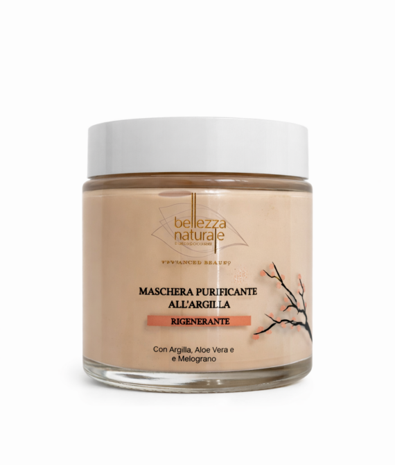 Maschera Viso all’Argilla Purificante | Maschera Rigenerante Naturale per Pelle Impura